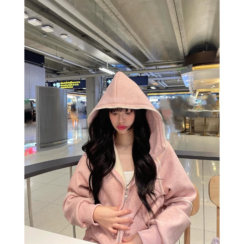 (พร้อมส่ง ) SAC.BKK แอร์พอร์ตเซต ผ้าวอร์ม มีฮู้ด รุ่น SUPER WARM SET - รูปที่ 6