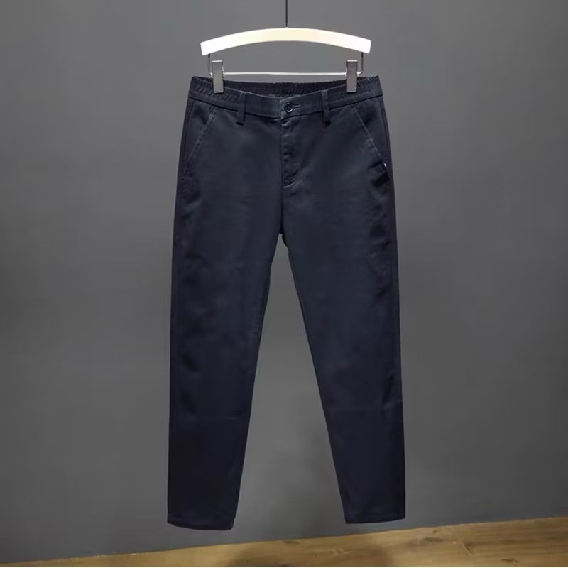 กางเกงขาเต่อ 5 ส่วน ชิโน่ ผ้ายืดนิดหน่อย เอว 28-38 นิ้ว กางเกงทำงานผู้ชาย - รูปที่ 2