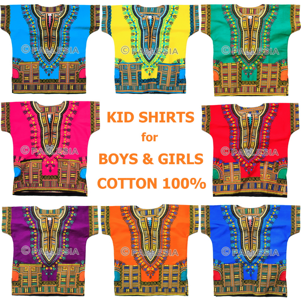 ชุดจังโก้เด็กชาย หญิง สไตล์โบฮีเมียน เสื้อพื้นเมือง ชนเผ่า เสื้อสงกรานต์เด็ก Toddler Kids African Dashiki Set sw09 - รูปที่ 4