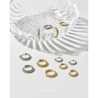 earika.earrings - shine hoop ต่างหูห่วงเพชรแถว (มีให้เลือก 2…