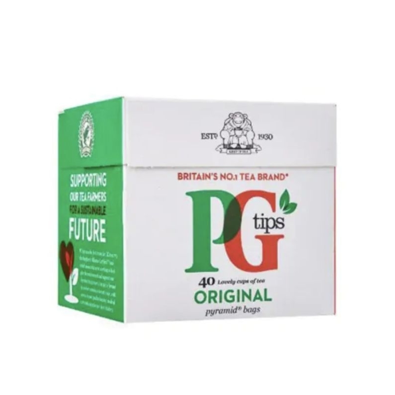 PG Tips 40's Tea bags - ชา พีจีทิปส์ 40ถุง ขนาด160กรัม.
