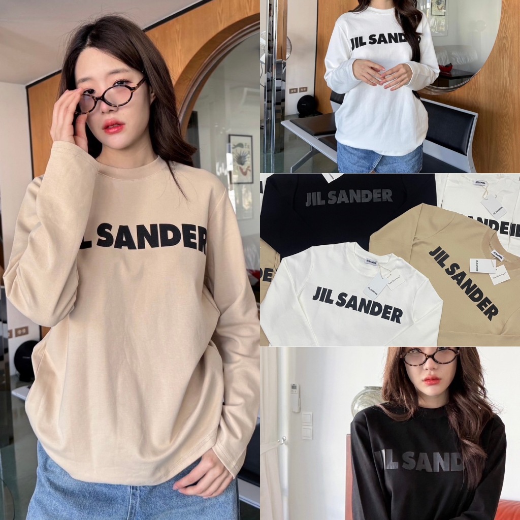 เสื้อยืดแขนยาวคอกลม งานสกรีนอักษรแบรนด์ดังนะคะ ได้ไปต้องถูกใจแน่นอน เรียบๆแต่ดูแพง ทรงเบสิค แมทช์ง่าย ได้หลายแบบหลายสไต