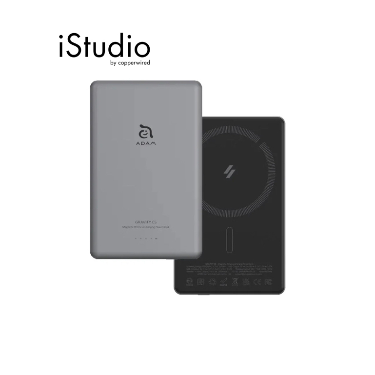 ADAM ELEMENT แบตเตอรี่สำรองพกพา Adam Element Gravity C5 ADAM ความจุ 5000 mAhI iStudio by copperwired