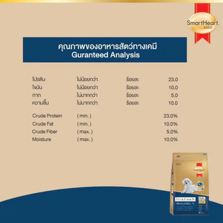 อาหารสุนัข SmartHeart Gold Fit and Firm 7+ สมาร์ทฮาร์ท โกลด์ สุนัขแก่ สูงวัย 7 ปี ขึ้นไป พันธุ์เล็ก พันธุ์ใหญ่ 7+ 3 kg