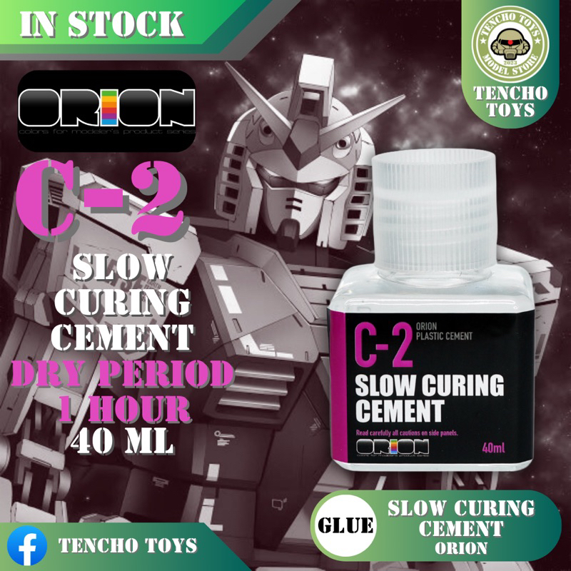 🔆 ORION 🔆 C-02 Slow Curing Cemant กาวประกบ กันหลวม แห้งช้า ขนาด 40ml