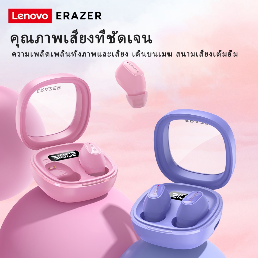 [การอัพเกรดใหม่]VOULAO&Lenovo ERAZER XT62 MAX หูฟังชนิดใส่ในหู TWS Bluetooth 5.4 หูฟังไร้สาย with LED Display