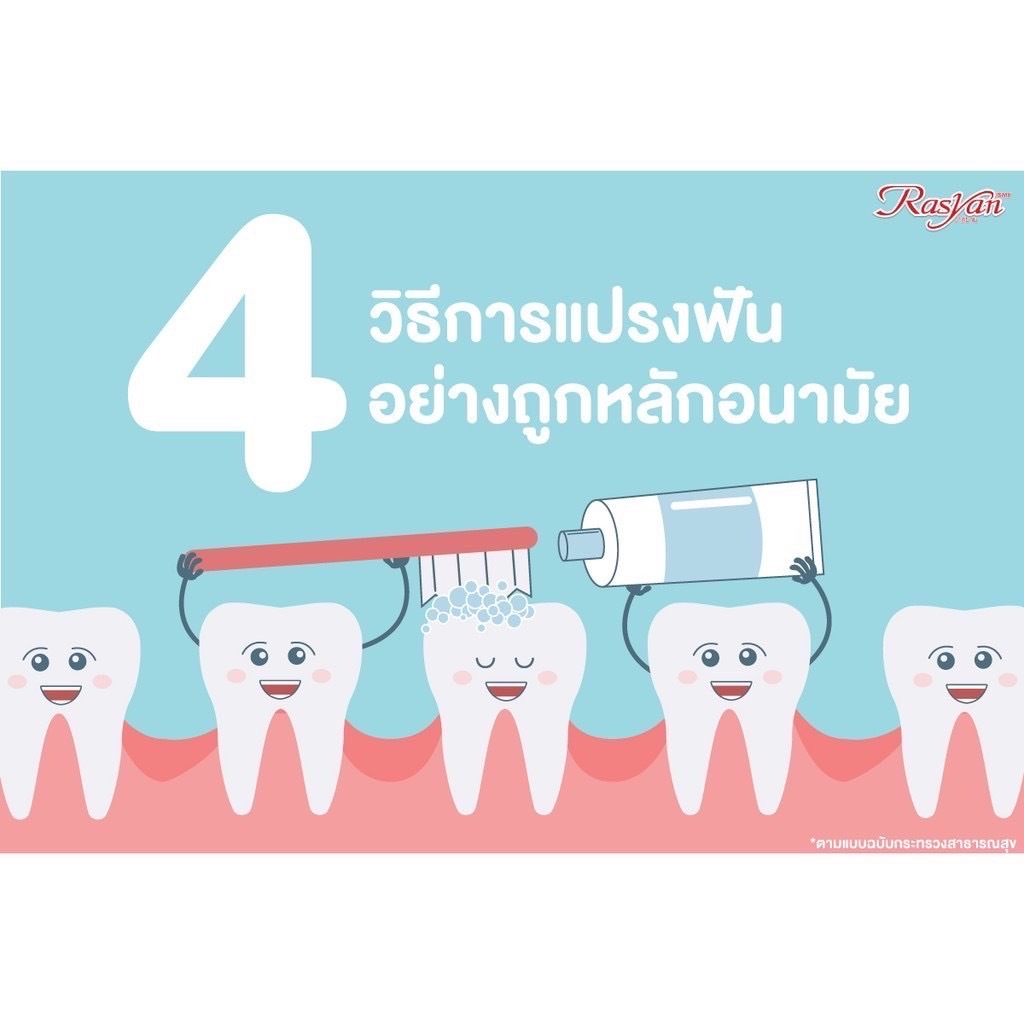 ราสยาน ยาสีฟัน ขนาด 100 กรัม แพ็ก 12 หลอด/ Rasyan ราสยาน ยาสีฟันสมุนไพร กานพลู ผสม ว่านหางจระเข้ และ ใบฝรั่ง - รูปที่ 2