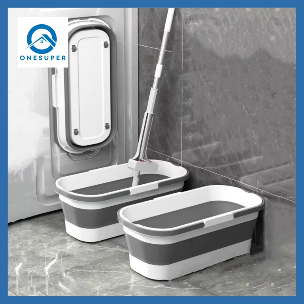 Onesuper ถังน้ำพับได้อเนกประสงค์ ถังยืดพับได้ ขนาด 15ลิตร ถังน้ำ ถังพับได้ ไม้ม็อบ ประหยัดพื้นที่
