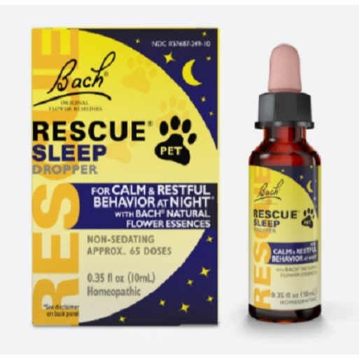 Rescue Pet NIGHT อาหารเสริมสุนัขแมว ลดภาวะเครียด กระวนกระวาย เวลากลางคืน ตอนนอน ชนิดน้ำ