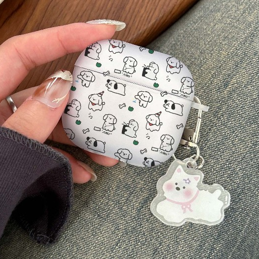 จัดส่งจากกรุงเทพ AirPods 4 Pro2 Pro 3 2 1 ins ลูกสุนัขพิมพ์ cute puppy Case กรณีปลอกสําหรับ AirPods gen3 TPU Matte