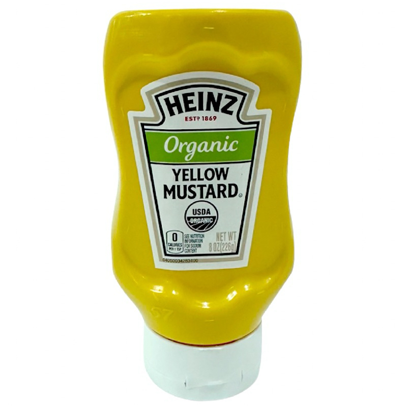 ไฮน์ Heinz Organic Yellow mustard/Hot Dog Relish/ Heinz 57 Sauce/ Calorina Mustard BBQ/Texas Bold&Sp