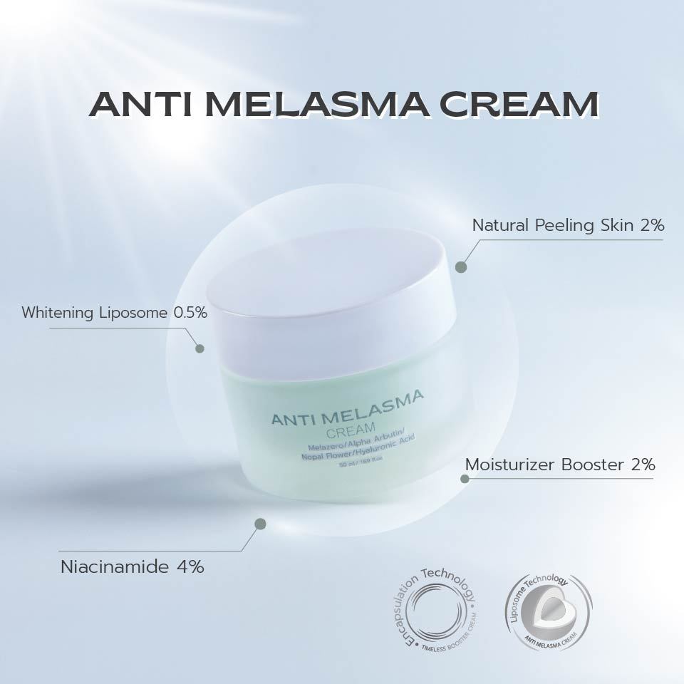 ครีมลดฝ้า กระ ผิวขาว ด้วยLiposome Amist Anti Melasma cream 30g