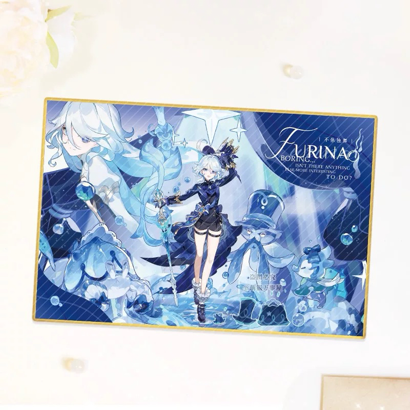 [พร้อมส่ง] ชิกิชิ Furina / สินค้าแฟนเมด / Genshin impact / shikishi / เก็นชอน / ฟูรินะ /Hoyoverse