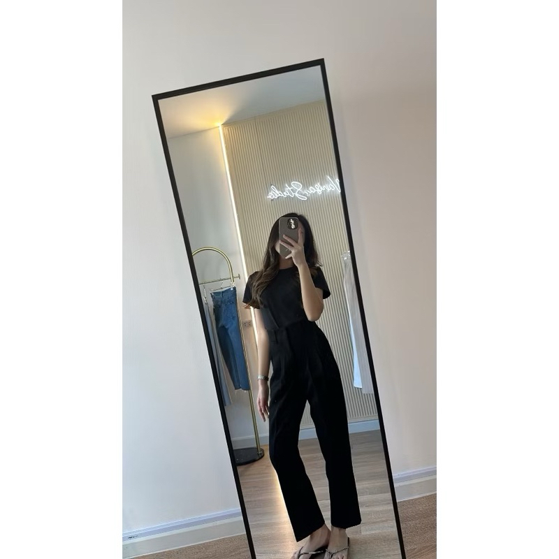 กางเกงทรงกระบอกขายาว ร้าน wanisa.studio