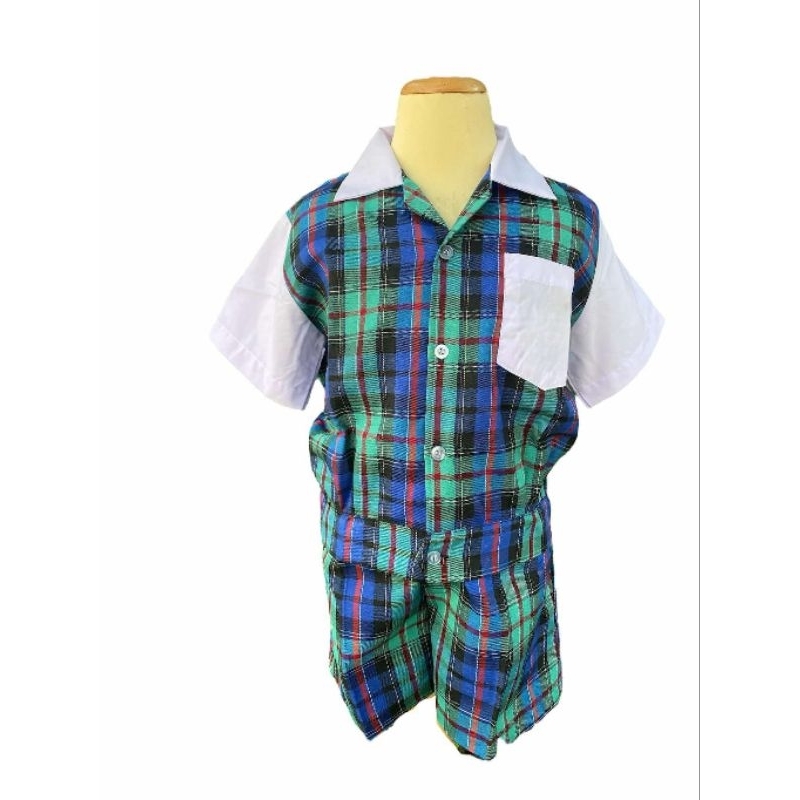 ชุดนักเรียนชายอนุบาลลายสก็อต