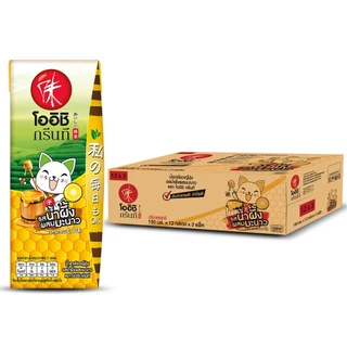 [ส่ง กทม. ปริมณฑล จังหวัดหลักอื่นๆ] Oishi Green Tea โออิชิ กรีนที ชาเขียวญี่ปุ่น รสน้ำผึ้งผสมมะนาว 180 มล. 36 กล่อง