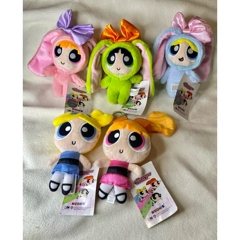 พวงกุญแจตุ๊กตา PPG Powerpuff Girls ขนาด 5 นิ้ว ป้ายลิขสิทธิ์