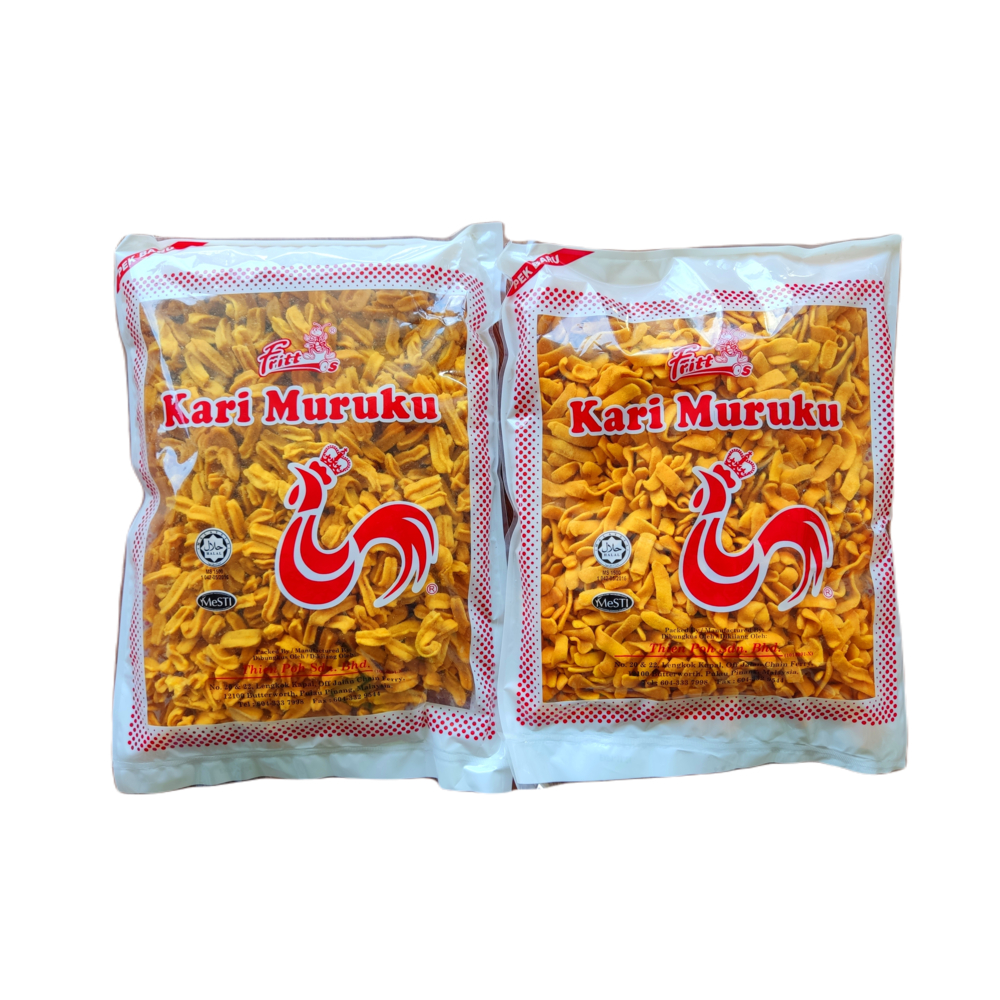 Kari Muruku Ayam ขนมขาไก่มาเลย์ 700 กรัม มีแบบแบนและเกลียว ฮาลาล