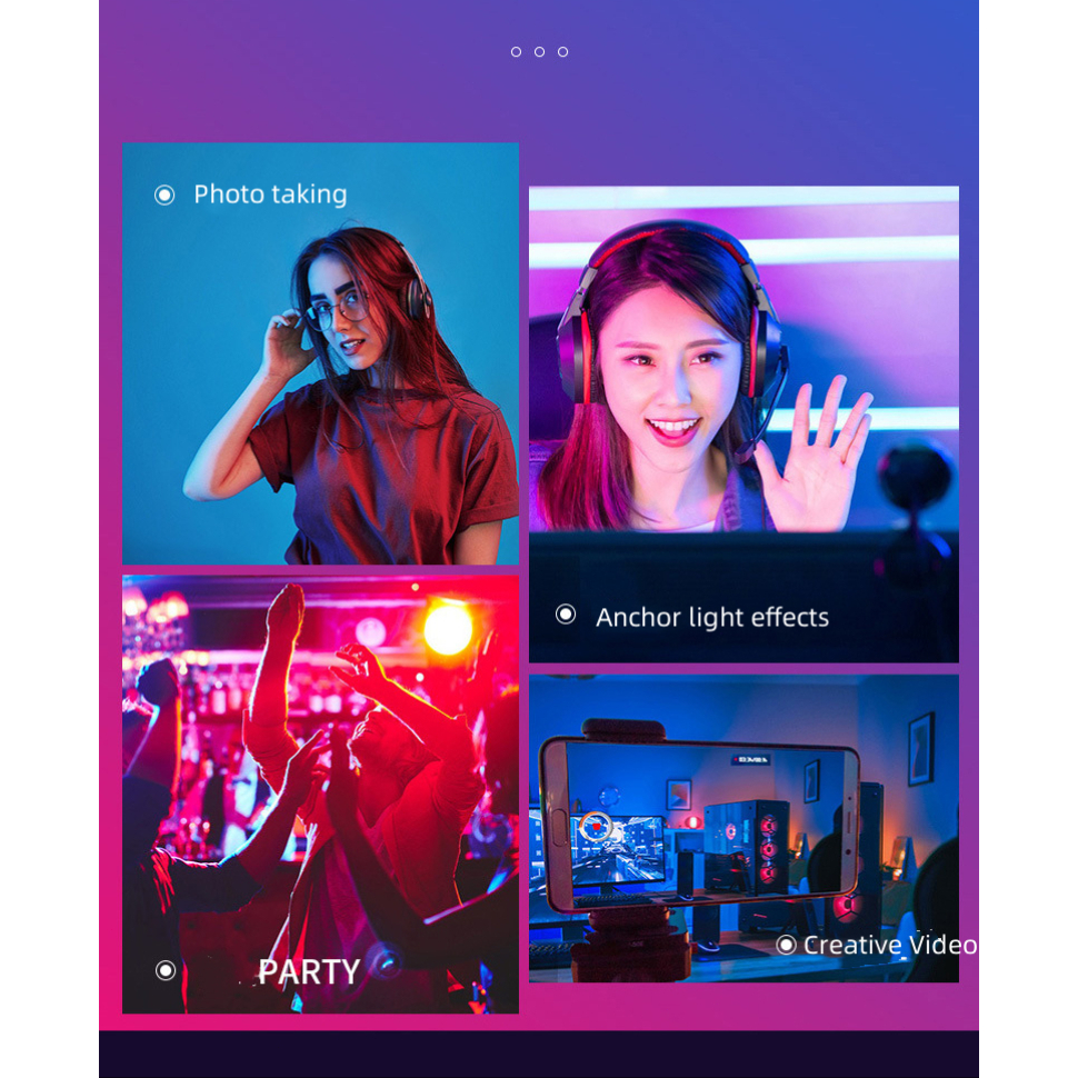 Rechargable Light LED RGB tube USB lamp Handheld Photography Lighting Stick Photos Video ไฟสตูดิโอ