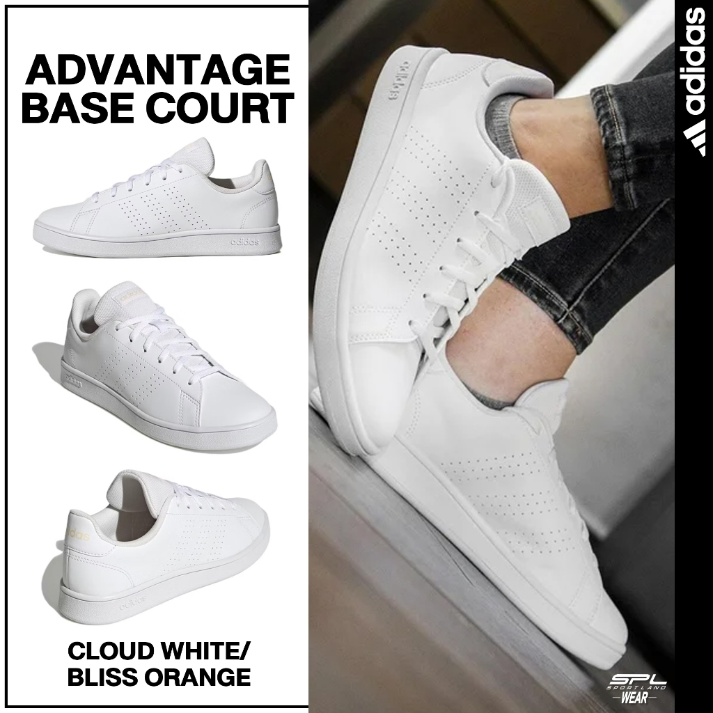 Adidas อาดิดาส รองเท้าผ้าใบ รองเท้าสีขาว W Advantage Base Court GW7105 (2100)