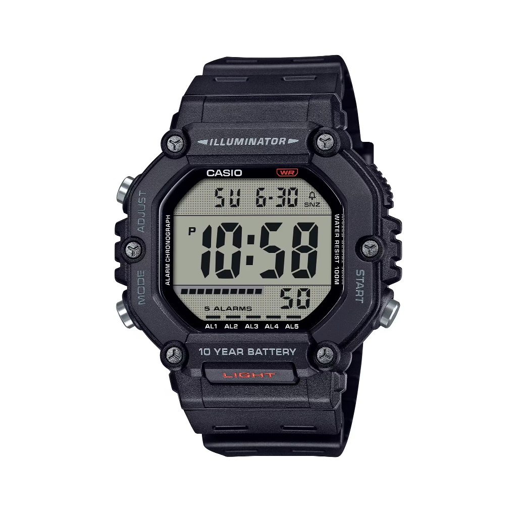 Casio นาฬิกาข้อมือผู้ชาย รุ่น AE-1600H-1AVDF Sporty Men's Watch Quartz