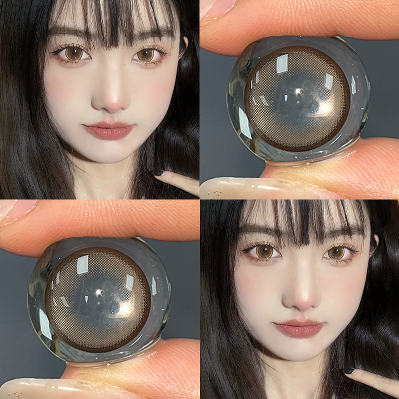 Midroo เลนส์ธรรมชาติสีน้ำตาล Lens บิ๊กอาย Brown/ Light Brown🌷14.0mm-14.5mm รายเดือน - รูปที่ 6