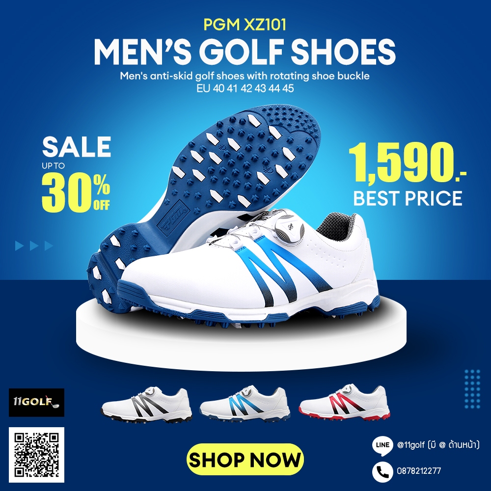 [11GOLF] PGM Men's Golf Shoes - XZ101 - รองเท้ากอล์ฟ ผู้ชาย