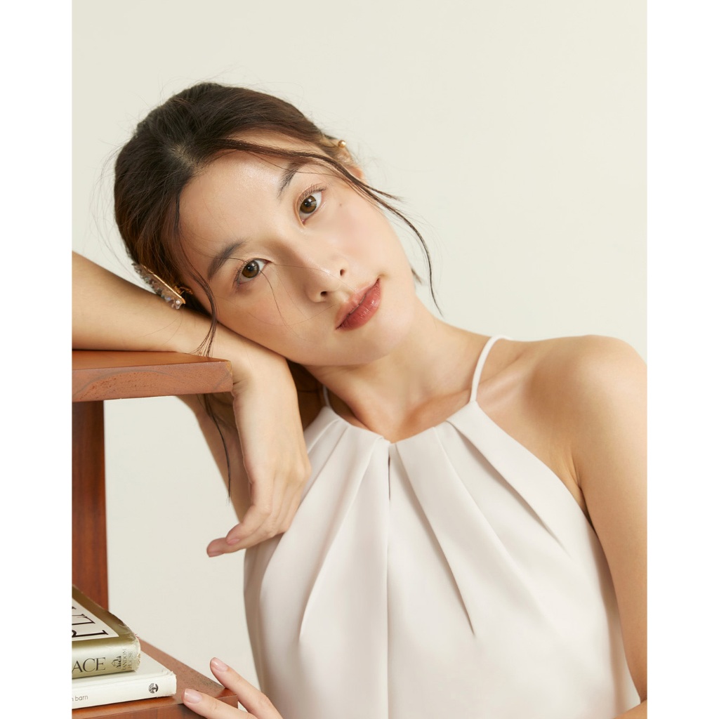 CONT | Lily Camisole สายเดี่ยว จับจีบ มีกิมมิคช่วงคอสามารถรูดเปิด-ปิดได้