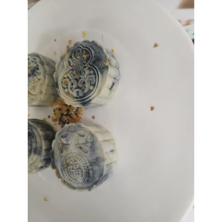 (ทำสดใหม่🌟) ขนมกุ้ยฮวางาดำหิมะ (桂花黑芝麻雪糕/กุ้ยฮวาเฮยจือหมาเฉเกา) หรือขนมกุ้ยฮวาดำหรือขนมกุ้ยฮวาหยินหยาง แบบทำสดใหม่สูตรเจ