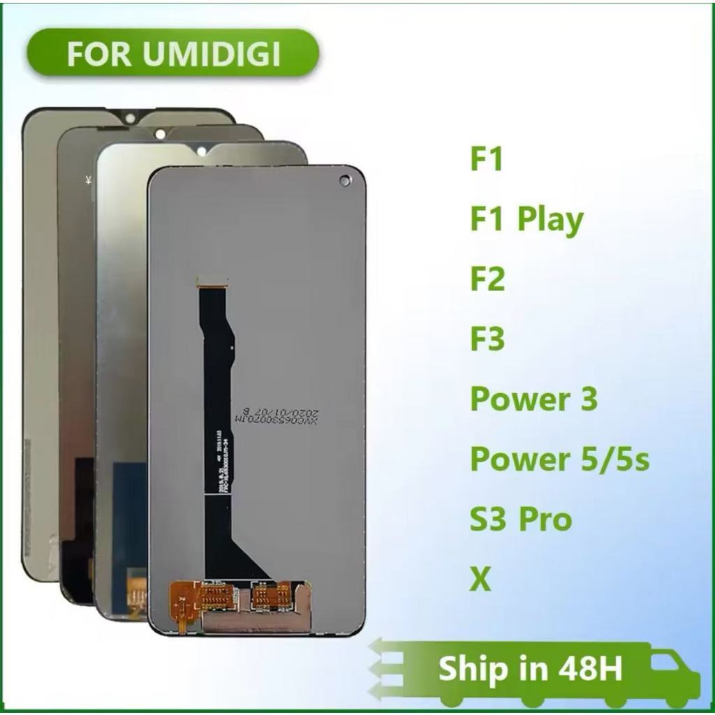 ต้นฉบับสำหรับ Umidigi X F1 F2 F3 S3 Pro Power 3.5 5S จอแสดงผล LCD จอสัมผัสชุดดิจิตอลเซอร์สำหรับ Umid