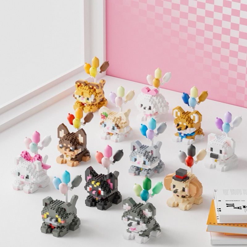 ตัวต่อนาโน Size M - Mekansm Puppy Flying Pets Cat Dog