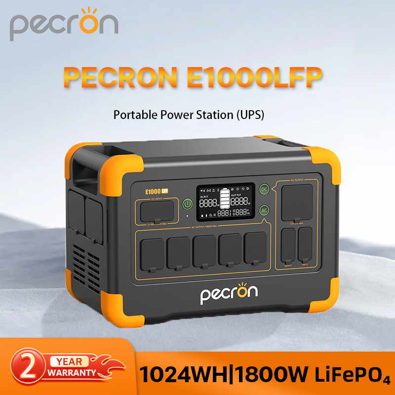 PECRON E1000LFP รีวิว แบตสำรองพกพา 1800W พร้อมไฟ 220V ทนทาน