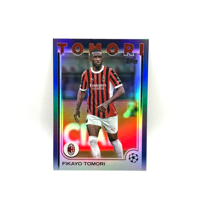 Topps UCC 24/25 FIKAYO TOMORI AC MILAN /275 Navy Blue