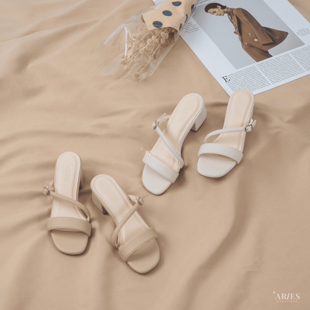 ARIES - Myra รองเท้าส้นสูง 1.5 นิ้ว (รวมพื้นสูง 2 นิ้ว)