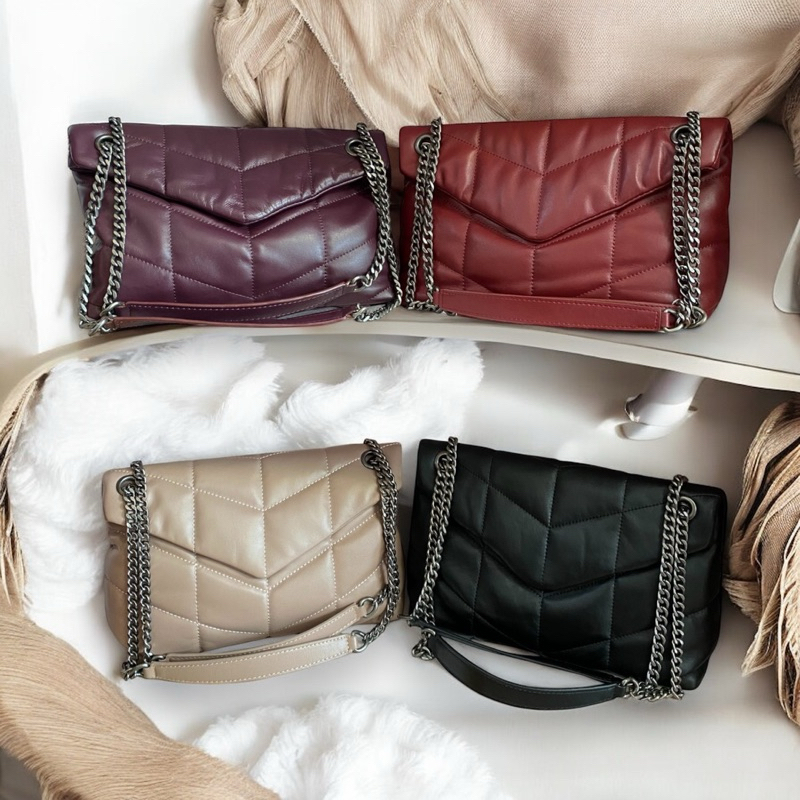 Jiffy 24cm หนังแกะแบบpuffy นุ่มมาก แบรนด์Lovera