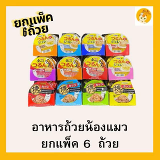 (6 ถ้วย ยกแถว) Inaba Ciao Yaki/Ciao Gloden soup Gravy cup/Ciao pudding cup อินาบะอาหารแมวแบบถ้วย อาหารแมวในนำ้เก็บรวี่
