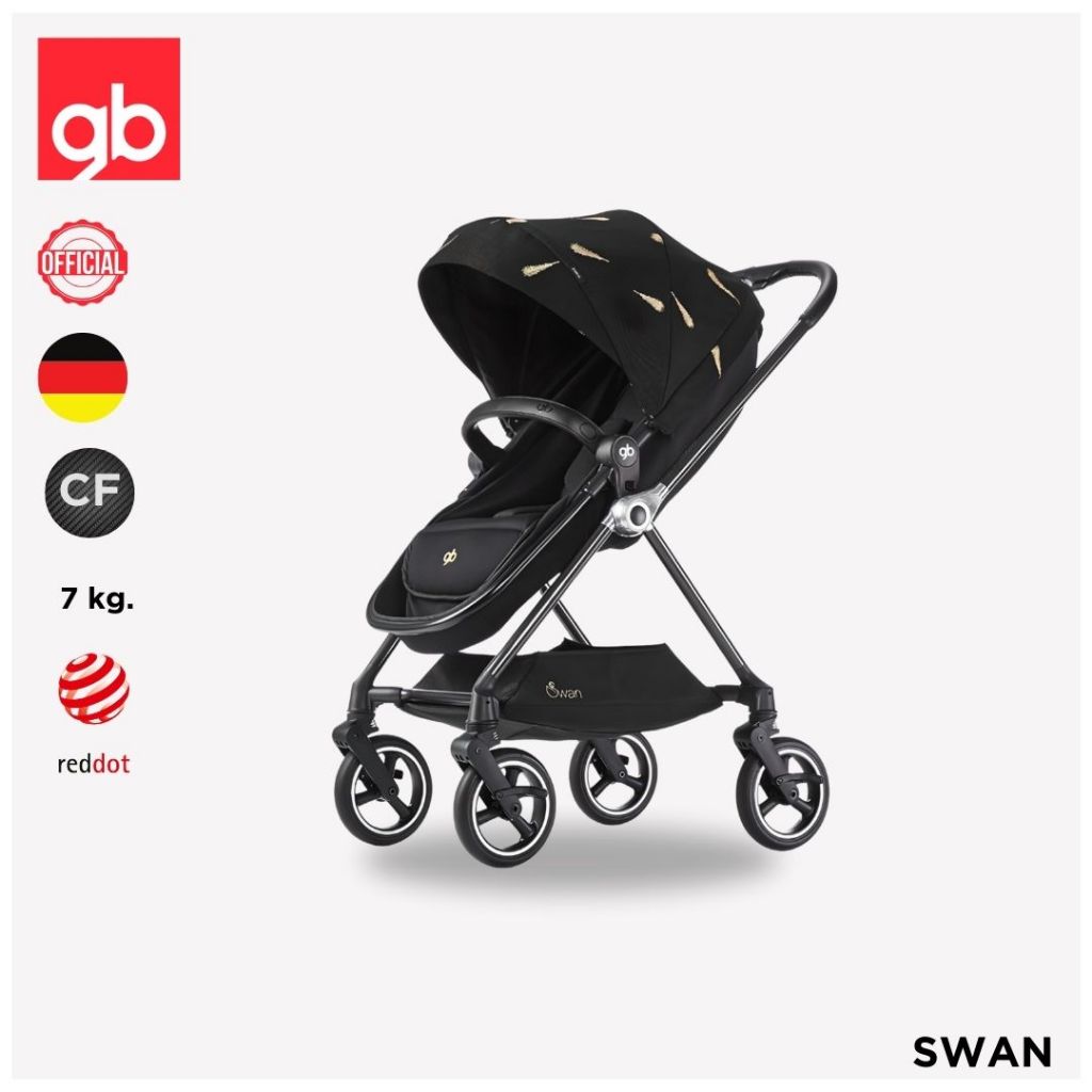 GB รถเข็นเด็ก SWAN - สี BLACK GOLD