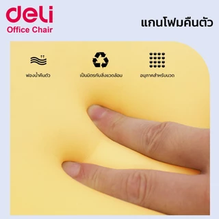 Deli เบาะพิงหลัง เบาะรองหลัง เพื่อสุขภาพ ลดอาการปวดหลัง นั่งสบาย รองรับสรีระของร่างกาย Cushion