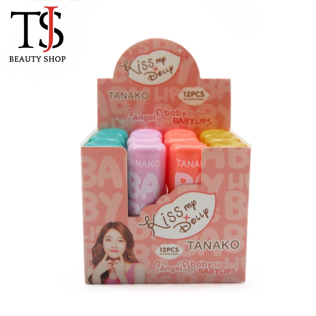 {12แท่ง} TANAKO Soft & Smooth Baby Lip Balm ลิปบาล์มไม่มีสี นุ่มลื่น บำรุงริมฝีปาก อย่างอ่อนโยน