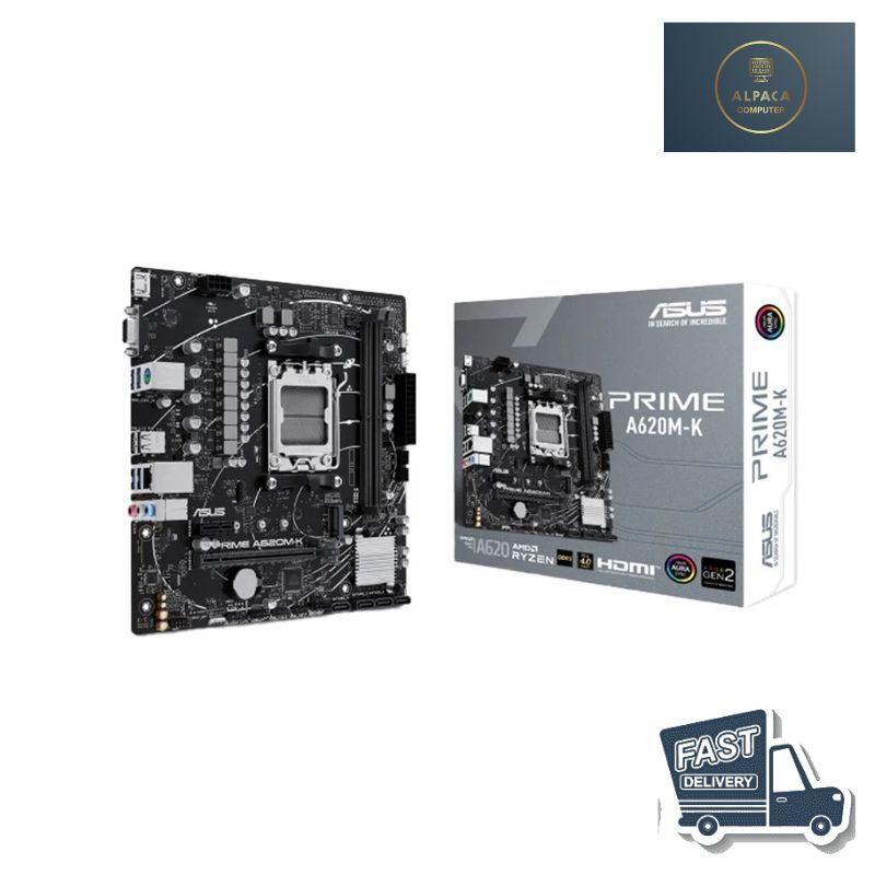 ASUS MAINBOARD PRIME A620M-K (AM5) สินค้าพร้อมส่ง