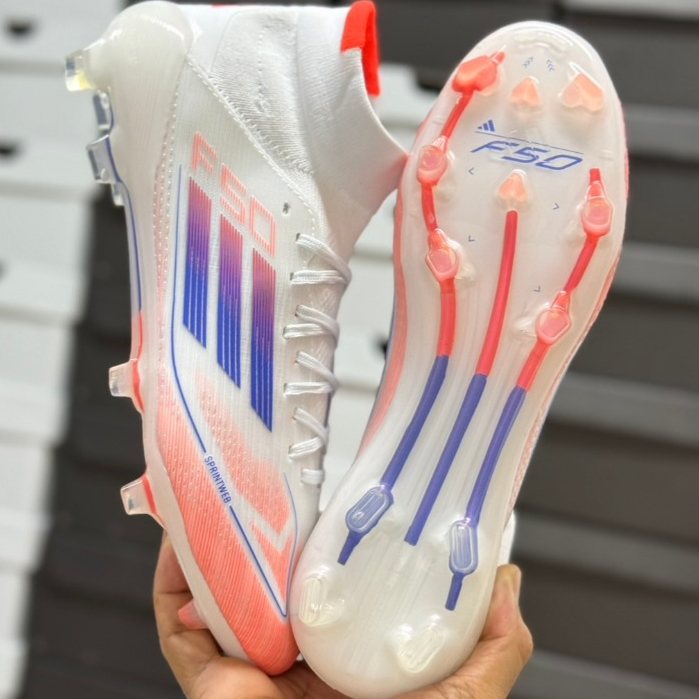 รองเท้า ฟุตบอล สตั๊ด Adidas F50 สายสปีด หุ้มข้อ ถ่ายจากสินค้าจริง มีปลายทาง ใส่ไม่ได้เปลี่ยนได้ แถม 