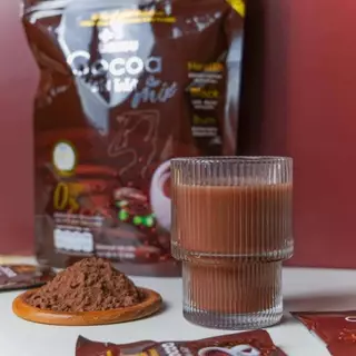 แพคเกจใหม่ (แบบห่อ) ลิโซ่ โกโก้ Lishou Cocoa ขนาด 15ซอง