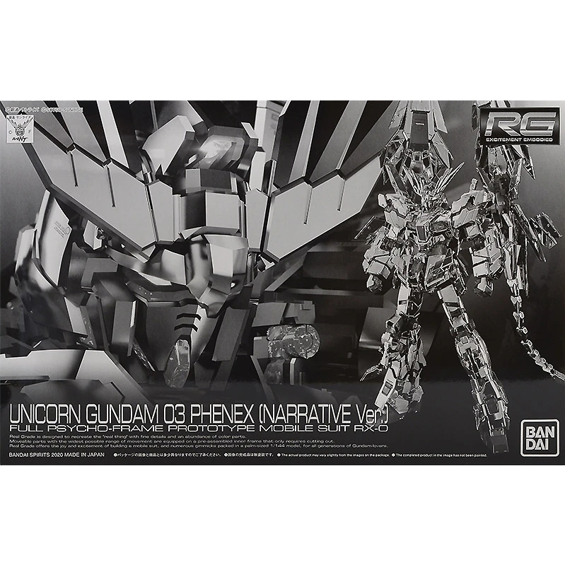 ⭐️พร้อมส่ง⭐️ [P-BANDAI] RG 1/144 : Unicorn Gundam 03 Phenex (Narrative Ver.)