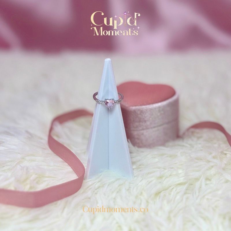 Adore You Ring แหวนเพชรหัวใจสีชมพู