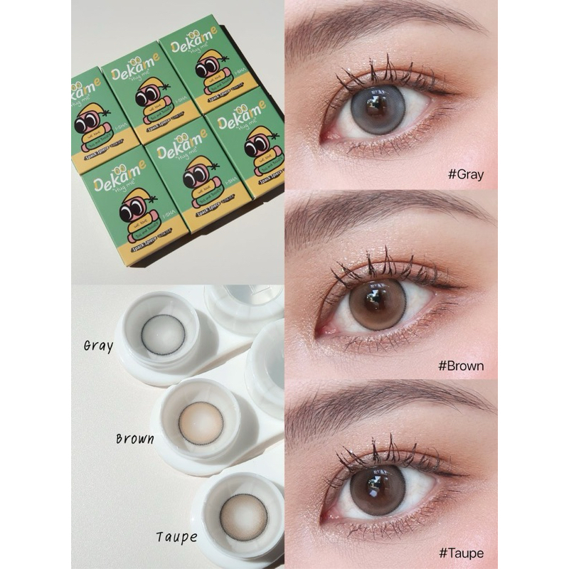 พร้อมส่ง I-Sha Dekame hugme คอนแทคเลนส์รายปี จากเกาหลี ✨🦭