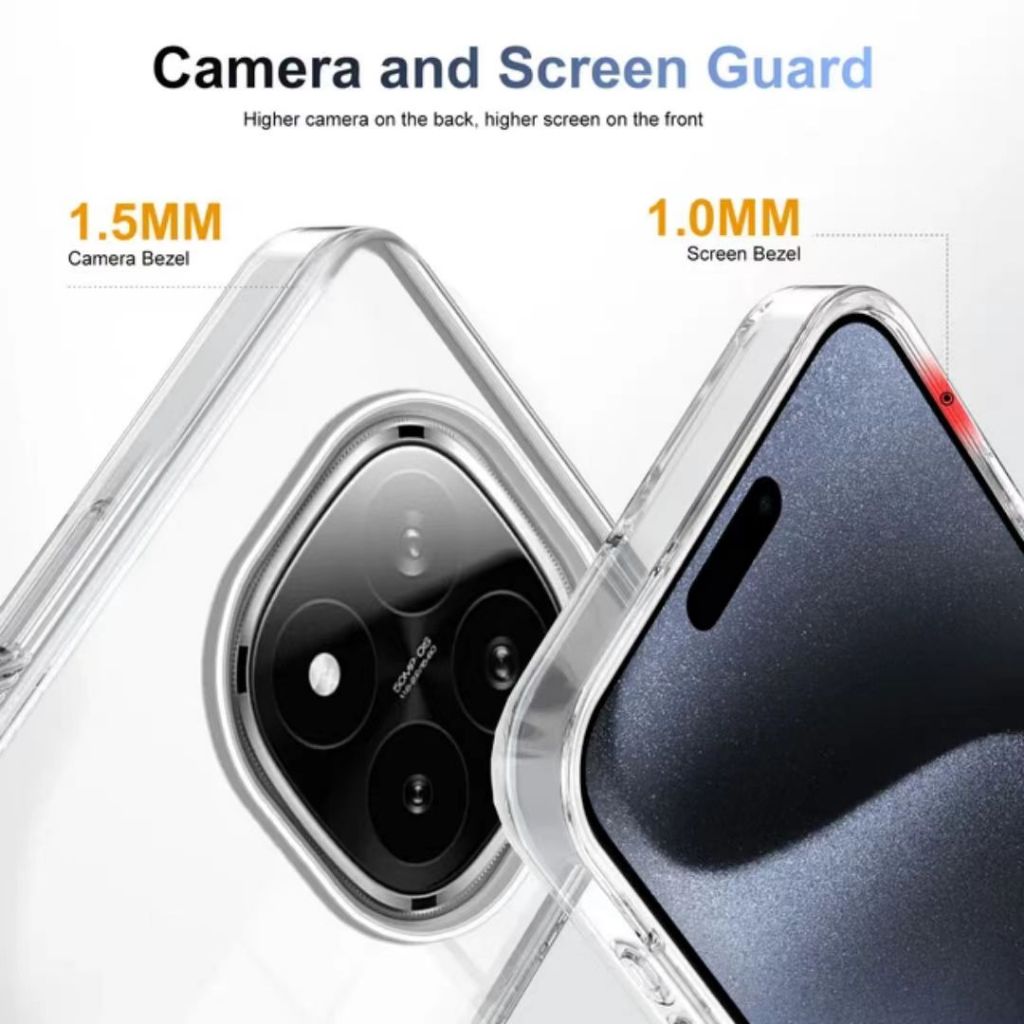 เคสใส แข็ง มาไหม่ ใช้สำหรับXiaomi Redmi Note 14 Pro Plus / Redmi Nore13 13Pro Plusกันกระแท Note14Pro - รูปที่ 4