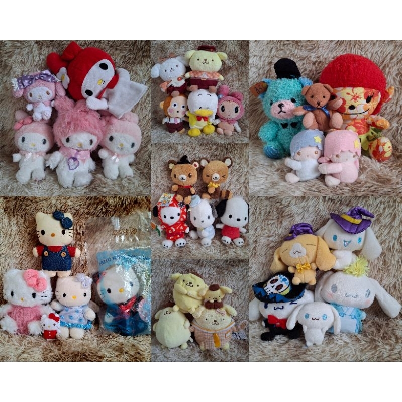 ตุ๊กตาตัวละครต่างๆจากซานริโอ้ งานตุ๊กตา งานพวงกุญแจ Sanrio character Japan