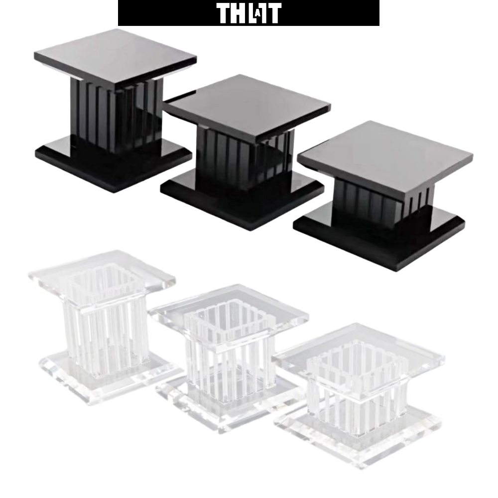 แท่นโชว์สินค้า แท่นวาง โชว์สินค้า ฐานโชว์ 1ชุดมี 3ชิ้น ที่วางเครื่องประดับ Display prop thatisall.