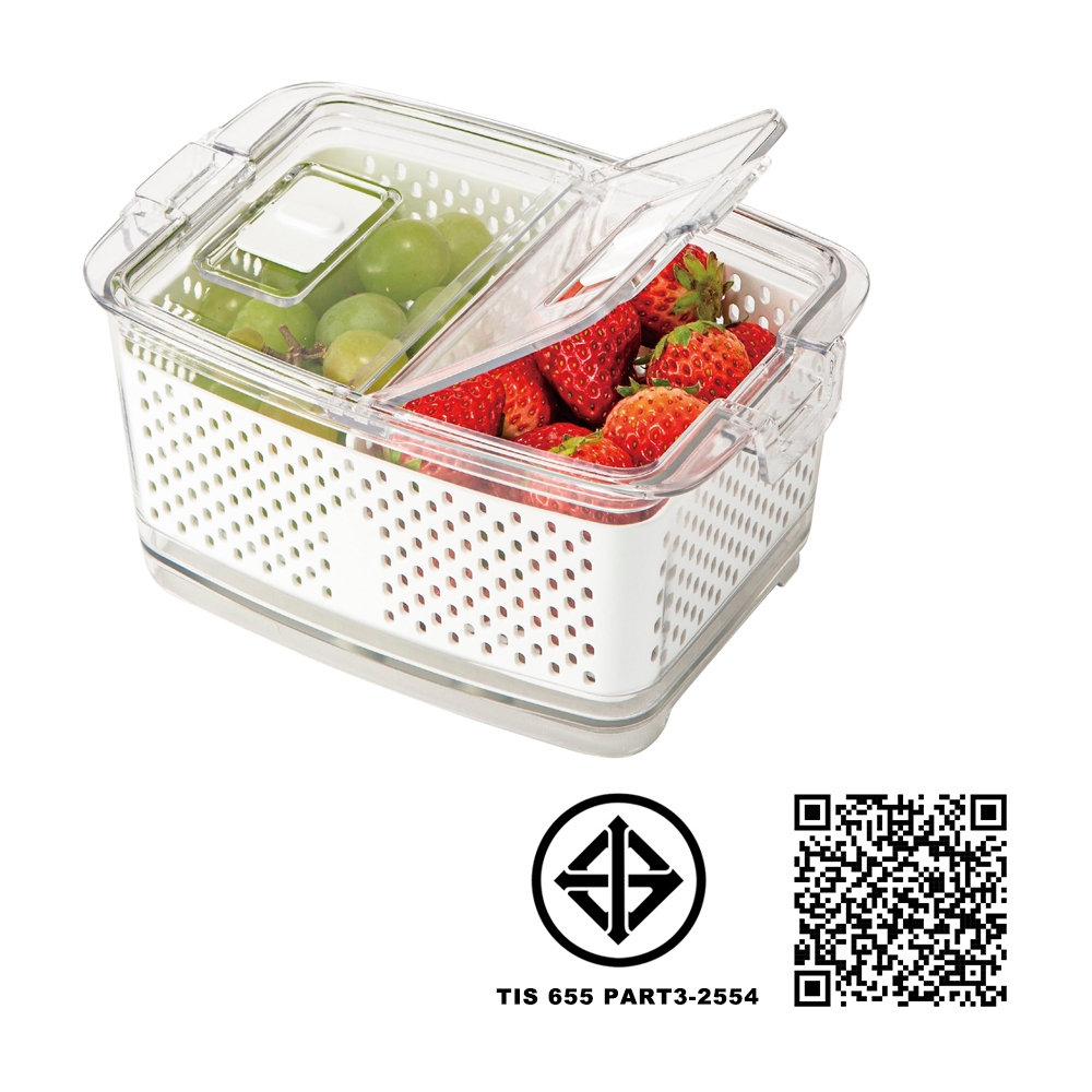 NITORI กล่องเก็บของตู้เย็น Fridge Fresh Keeper ขนาด S 1200ML
