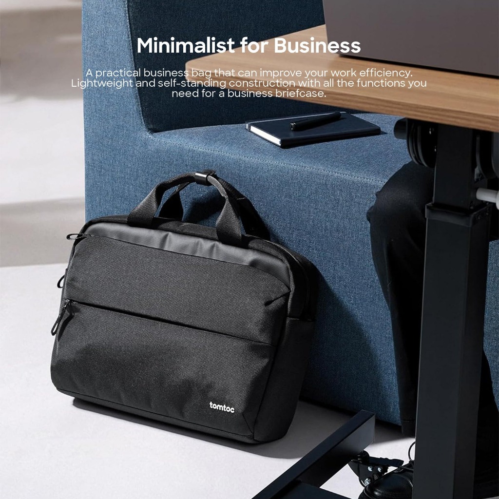 Tomtoc Defender A32 กระเป๋าถือพร้อมสายสะพายสำหรับ Macbook Pro 14-16″, Macbook Air 13-15″ และกระเป๋าสำหรับ Notebook อื่นๆ ราคา ถูกที่สุด ดีลบีเคเค แกลเลอรีภาพที่ 6